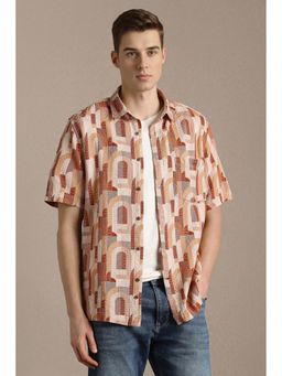 Louis Philippe - Multi-Color Textured Half Sleeves Casual Shirt