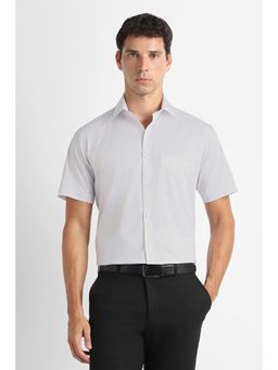 Van Heusen - White Printed Half Sleeves Formal Shirt