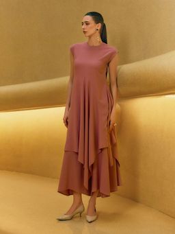 House of Fett - Rosewater Asymmetric Pink Tunic