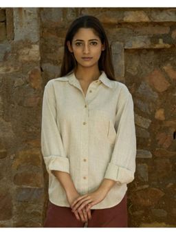 The Good Rebel - The Bennet Beige Linen Button-Down Shirt
