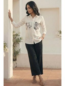 Western Era - White Embroidered Co-Ord Set With Pant