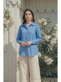 Western Era - Embroidered Panel Shirt Co-Ord Set With Pant