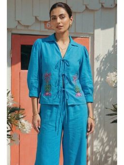 Western Era - Embroidered Handline Knotted Top