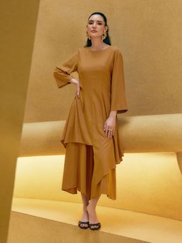 House of Fett - Buttery Caramel Flare Brown Pants