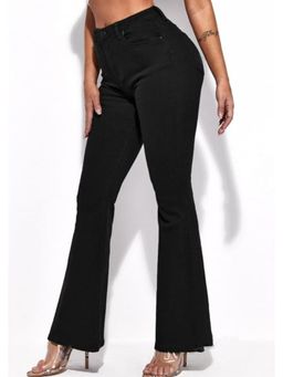 BROADSTAR - Womens Black High Rise Classic Bootcut Jeans