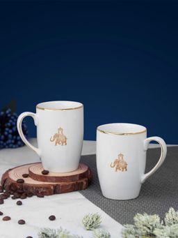 Vola - Gaj Gold Rim Mug 230Ml (Pack of 2)