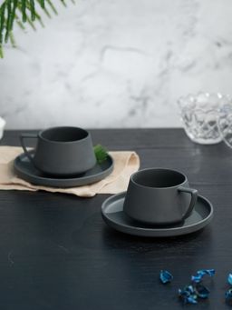 Vola - Vogue Cup & Saucer Elevated Stone (Pack of 2)