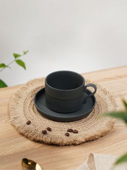 Vola - Vogue Cup & Saucer Stroke Stone (Pack of 2)