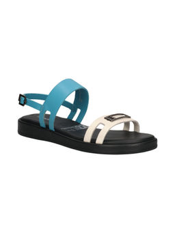 BAGATT - Women Ravenna Beige & Blue Slingback Sandals