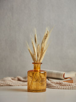 Twig & Twine - Convivial Bud Vase with Crakle Amber Color