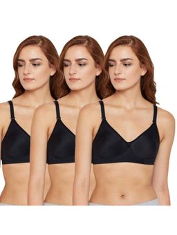 Bodycare - Pack of 3 B-C-D Cup Bra In Black Colour