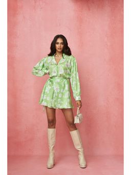 LABEL FROW - Green Sara Skirt