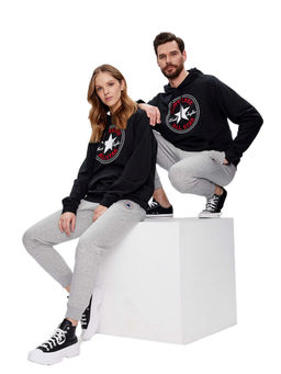 Converse - Unisex Converse Go-To All Star Patch Standard-Fit Pullover Hoodie