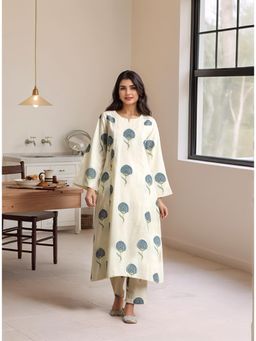 Gahan - Womens Viscose Rayon Straight Printed Kurta with Pant