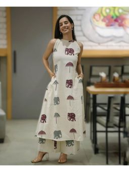 Gahan - Womens Viscose Rayon Printed Kurta with Palazzo