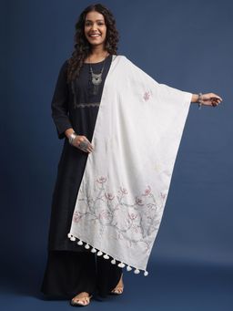 Gahan - Off White Embroidered Stoles