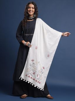 Gahan - Off White Embroidered Stoles