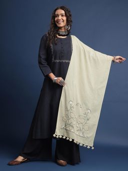 Gahan - Green Embroidered Stoles