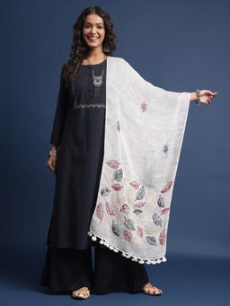 Gahan - Off White Embroidered Stoles