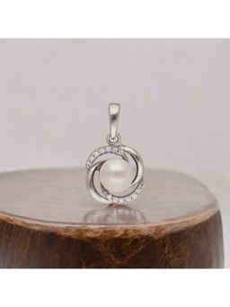 Sri Jagdamba Pearls - 925 Sterling Silver Hiral Opera Pearl Pendant