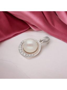 Sri Jagdamba Pearls - 925 Silver Omaja Light Weight Pearl Pendant