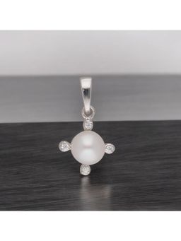 Sri Jagdamba Pearls - 925 Sterling Silver Pratyusha Simple Pearl Pendant