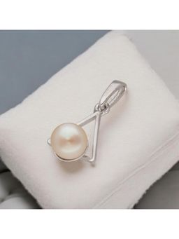 Sri Jagdamba Pearls - 925 Sterling Silver Lekha Light Weight Pearl Pendant