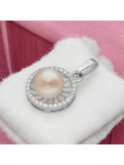 Sri Jagdamba Pearls - 925 Sterling Silver Bishakha Designer Pearl Pendant