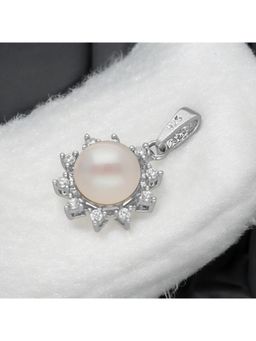 Sri Jagdamba Pearls - 925 Sterling Silver Shreya Simple Pearl Pendant