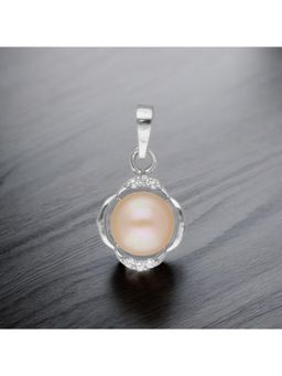 Sri Jagdamba Pearls - 925 Sterling Silver Garima Simple Pearl Pendant