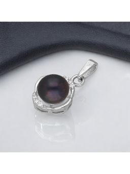 Sri Jagdamba Pearls - 925 Sterling Silver Heart Light Weight Pearl Pendant