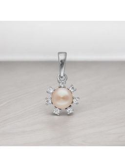 Sri Jagdamba Pearls - 925 Sterling Silver Kashvi Simple Pearl Pendant