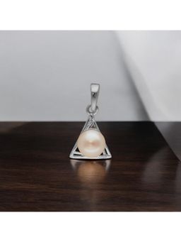 Sri Jagdamba Pearls - 925 Sterling Silver Trendy Designer Pearl Pendant