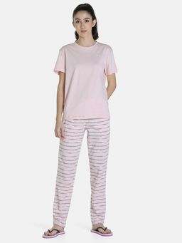 Puma - Tee & Design Joggers Womens Pink Sets Pink (Set of 2)