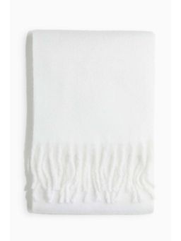 H&M - Women White Brushed-Finish Scarf