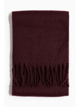 H&M - Women Maroon Brushed-Finish Scarf