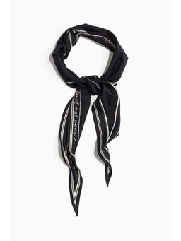 H&M - Women Black Diamond-Shaped Scarf