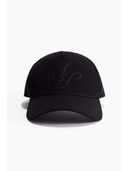 H&M - Men Black Appliqued Cap