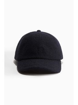 H&M - Men Navy Blue Wool-Blend Cap