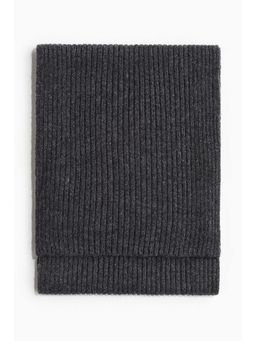 H&M - Women Grey Rib-Knit Scarf