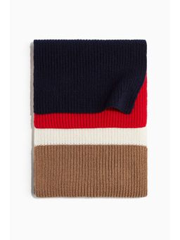 H&M - Women Multi-Color Rib-Knit Scarf