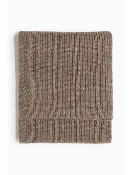 H&M - Women Beige Rib-Knit Scarf