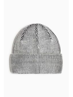 H&M - Men Black Rib-Knit Wool-Blend Beanie