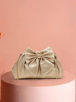 Metro - Women Gold Sling Bag And Cross Bags