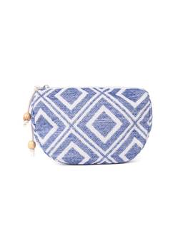 Astrid - Canvas Pouch With Zipper Closure For Women Blue