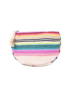 Astrid - Canvas Pouch With Zipper Closure For Women Black