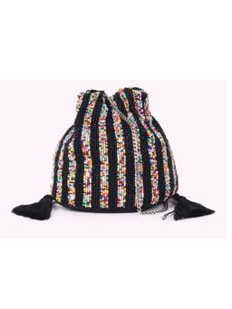 Astrid - Beaded Potli Bag For Women Black