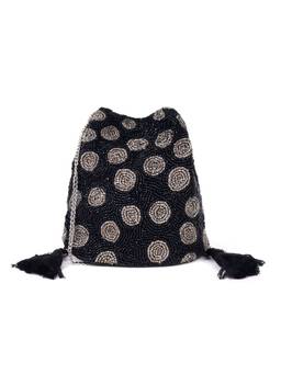 Astrid - Beaded Potli Bag For Women Black