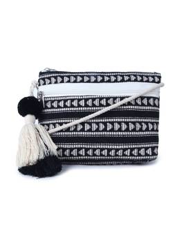 Astrid - Textured Sling Bag For Girls And Women With Zipper Closure And Tassels Black