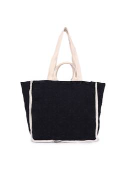 Astrid - Textured Tote Bag With Double Handle And Zipper Closure For Women Charcoal